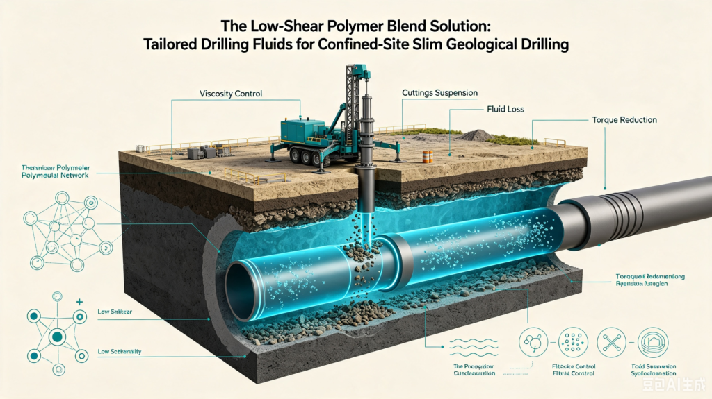 The Low-Shear Polymer Blend Solution: Tailored Drilling Fluids for Confined-Site Slim Geological Drilling